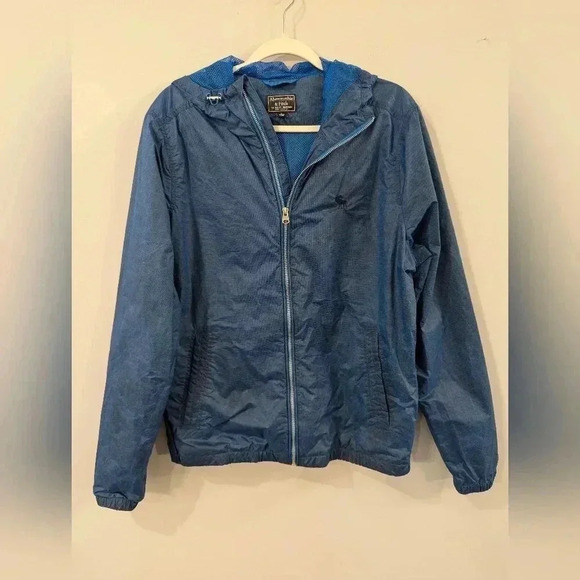 Abercrombie & Fitch‎ Kids Raincoat Large Blue - Picture 1 of 7